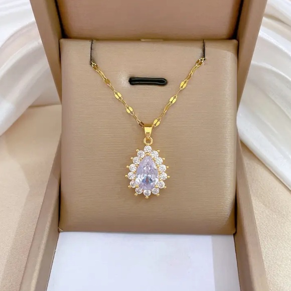Jewelry - Gold Filled Cubic Zirconia Necklace